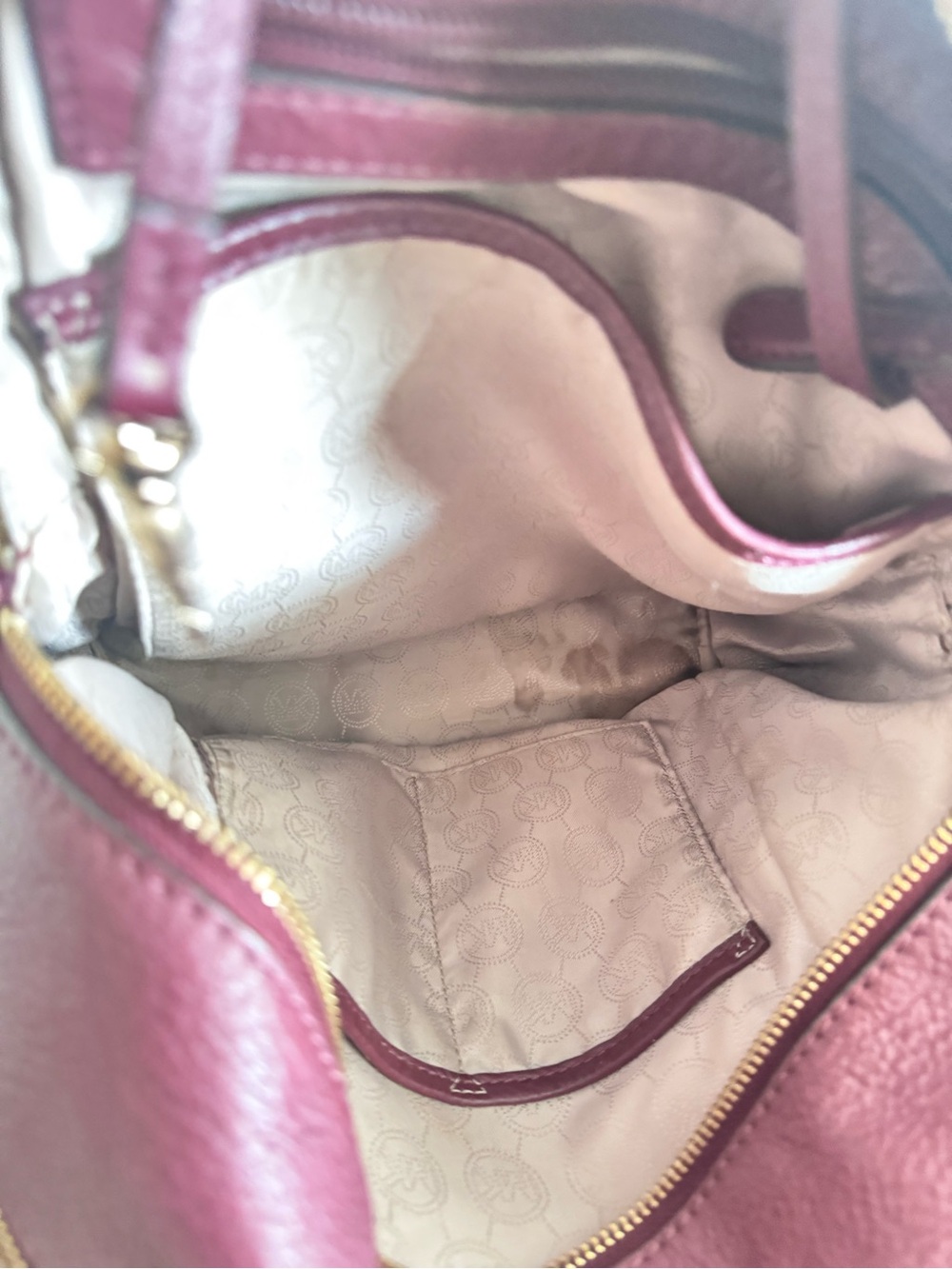 MICHAEL KORS Plum Leather Medium Backpack - Picture 10 of 10